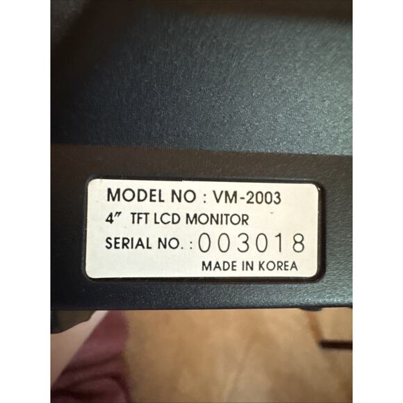 Syscom VM-2003 4 inch TFT LCD Monitor - Picture 3 of 11